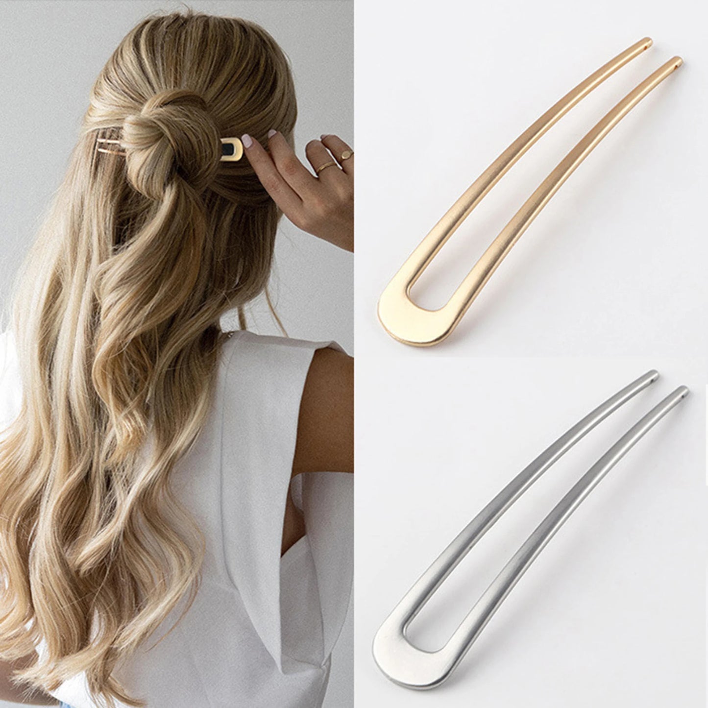 Clip - Simple U Shape Metal Hairpins