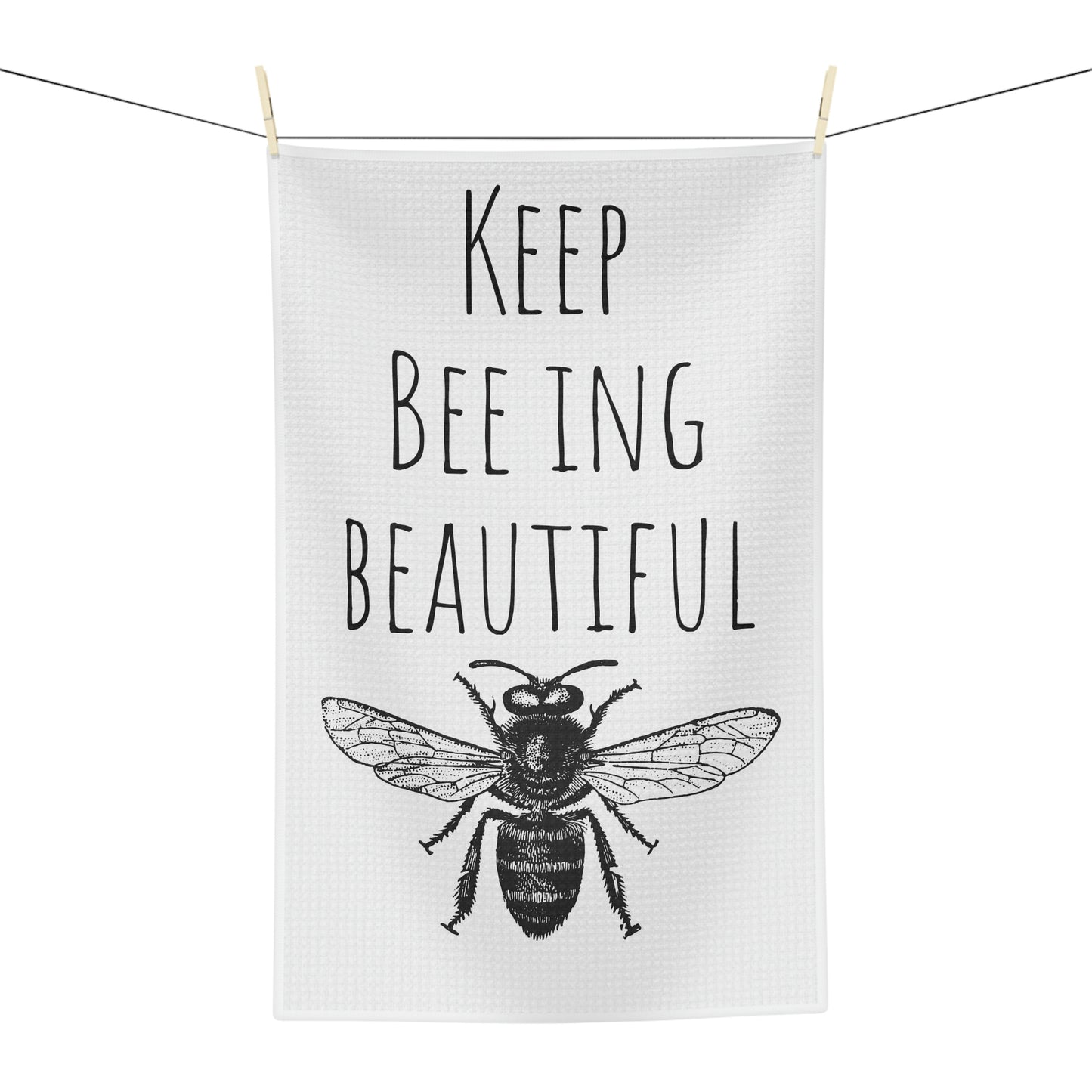 Tea Towel - Soft 'Beeing Beautiful'