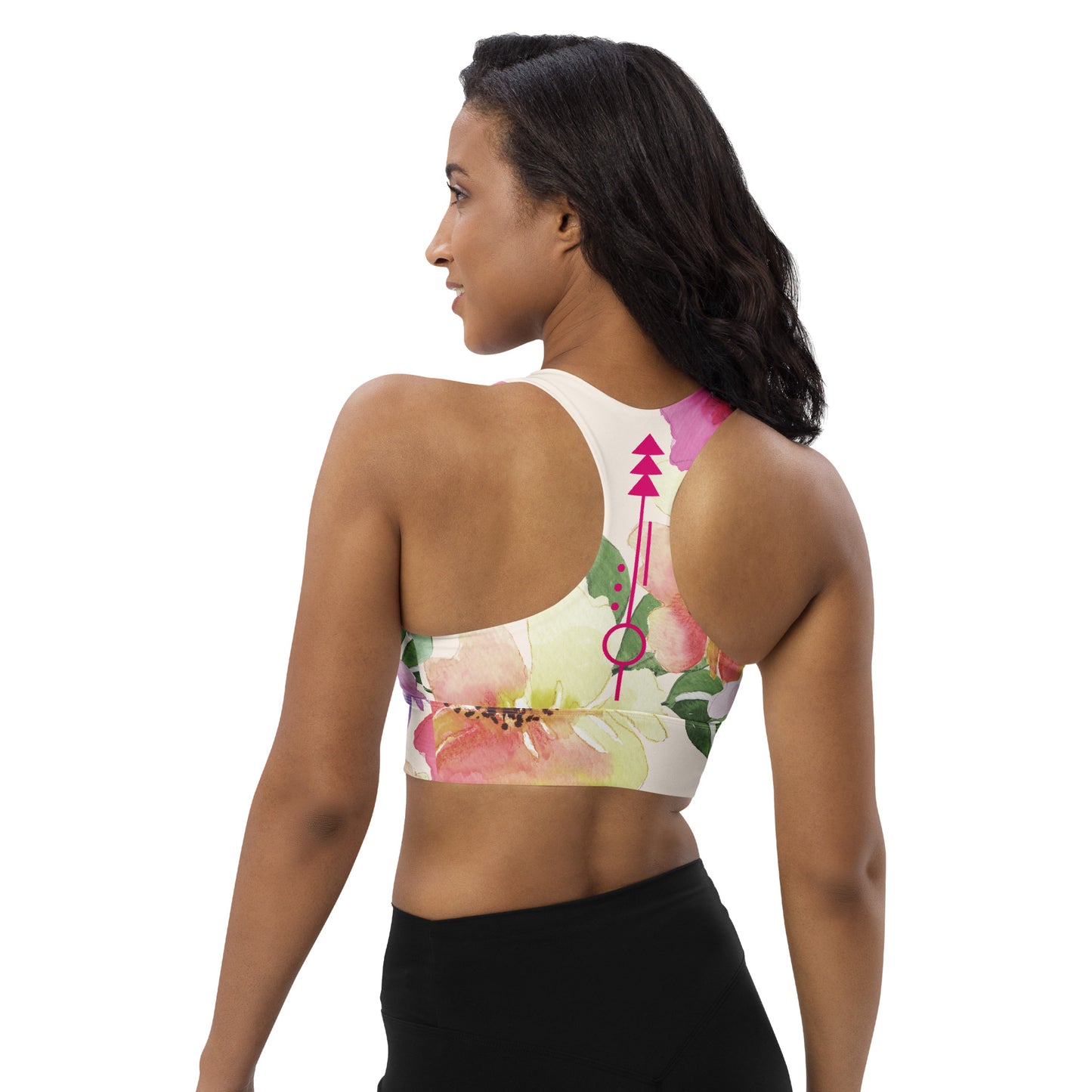 Bra - Sports Longline 'Untamed' Floral