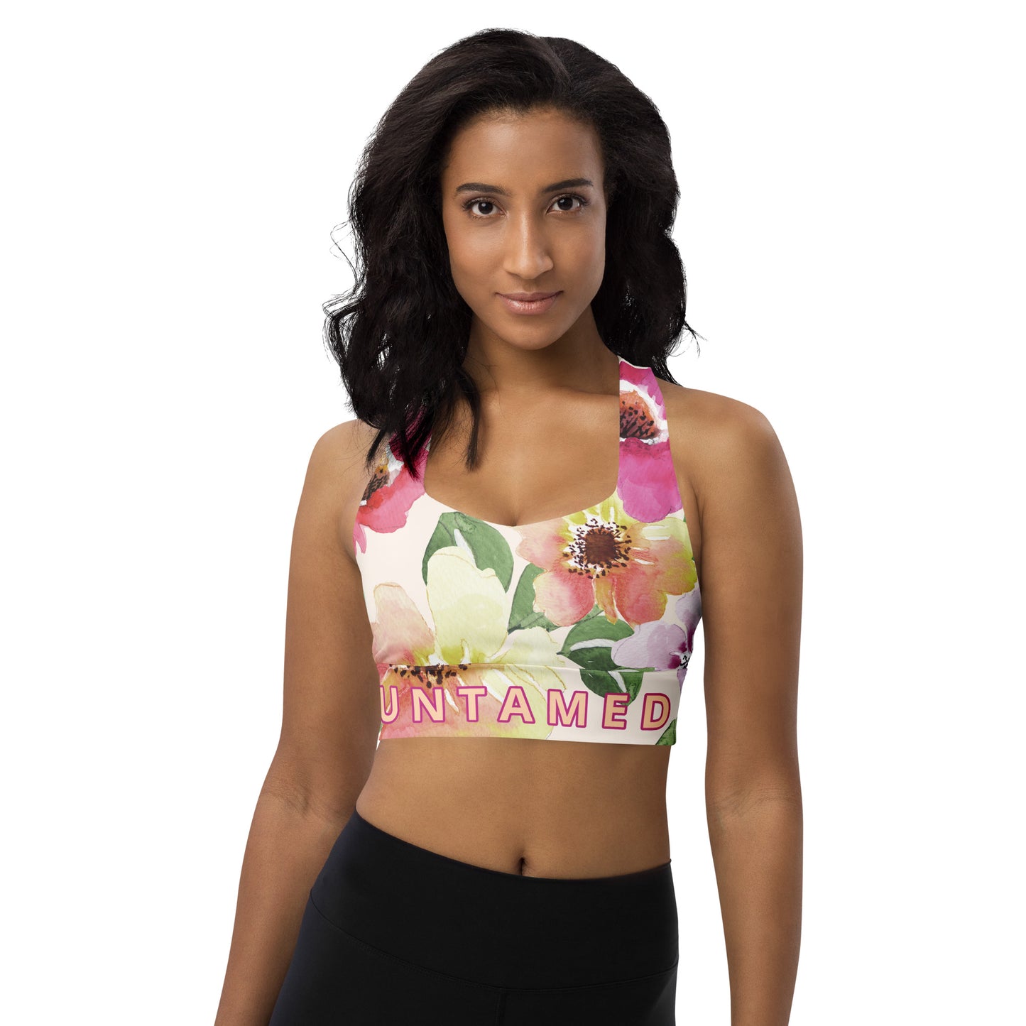 Bra - Sports Longline 'Untamed' Floral