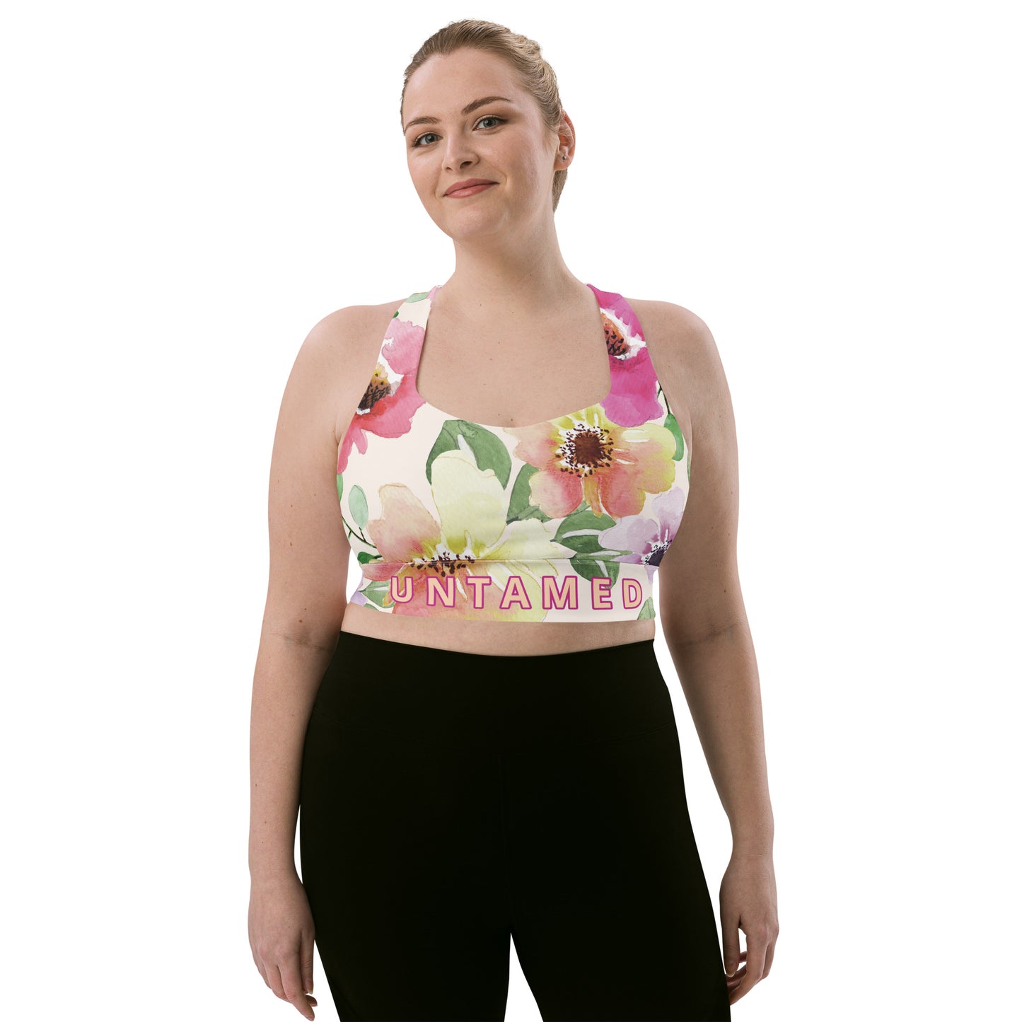 Bra - Sports Longline 'Untamed' Floral