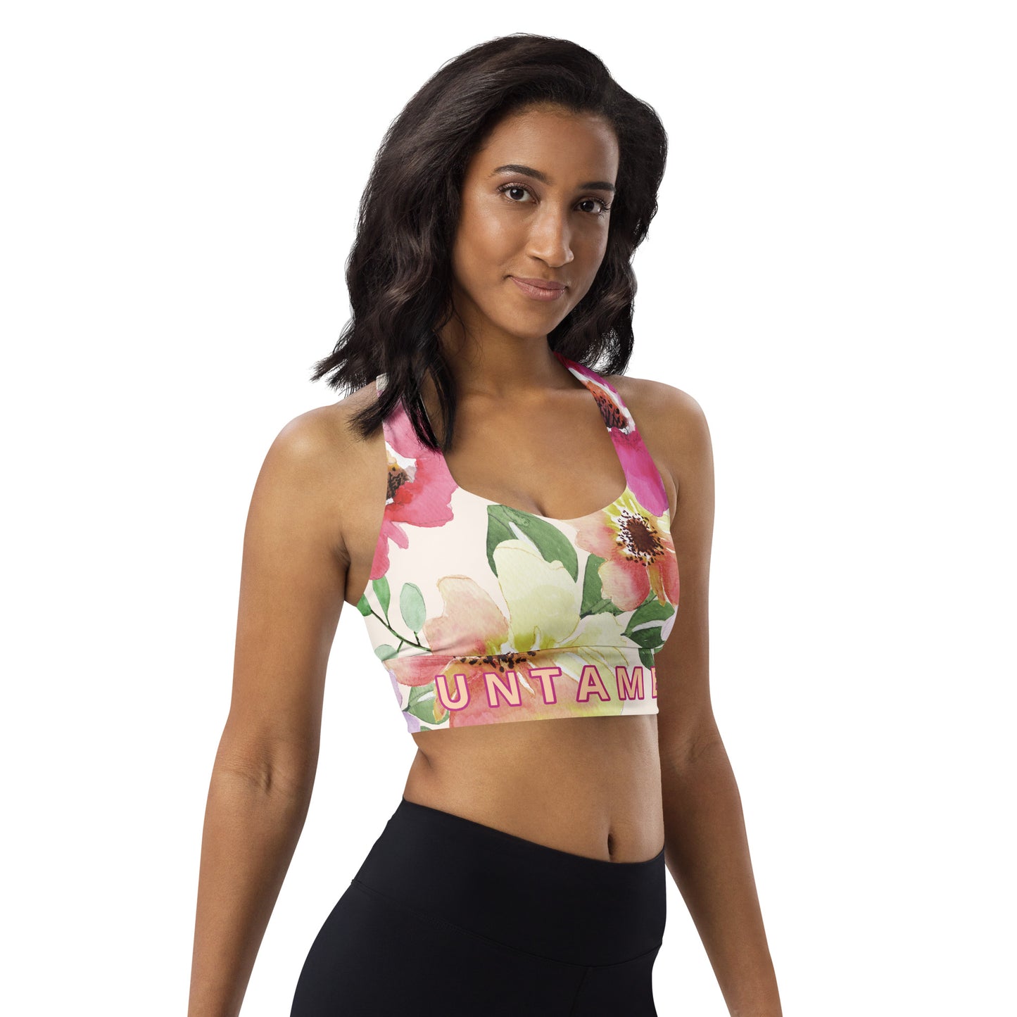 Bra - Sports Longline 'Untamed' Floral